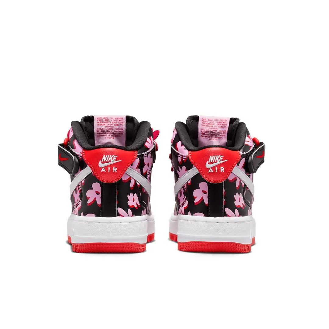 Nike shoes - Nike Air Force 1 Mid EasyOn SE (GS) - FQ3692-001 - Multicolor, Manufacturer: Black/Pink Rise/Picante Red/White 5