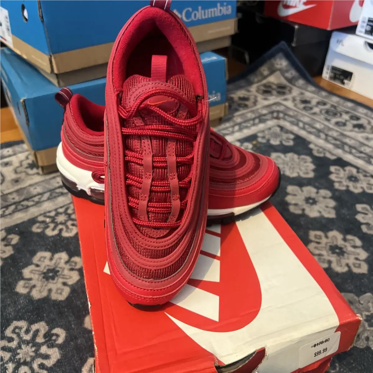 Nike shoes - Air Jordan Air Max 200 - CD5161-601 - Flame Red/Canvas White/Black 3
