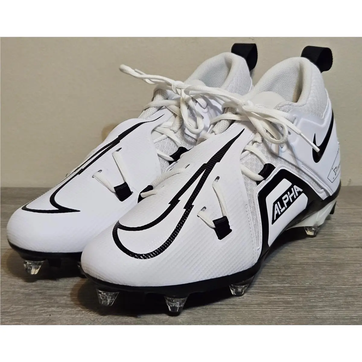Nike Football Cleats Detachable Mens Sz 11 Alpha Menace Pro 3 White DH3293-100