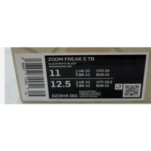 Nike shoes - Nike Zoom Freak 5 - Zoom Freak - Black (UPC: 196607710913) 8