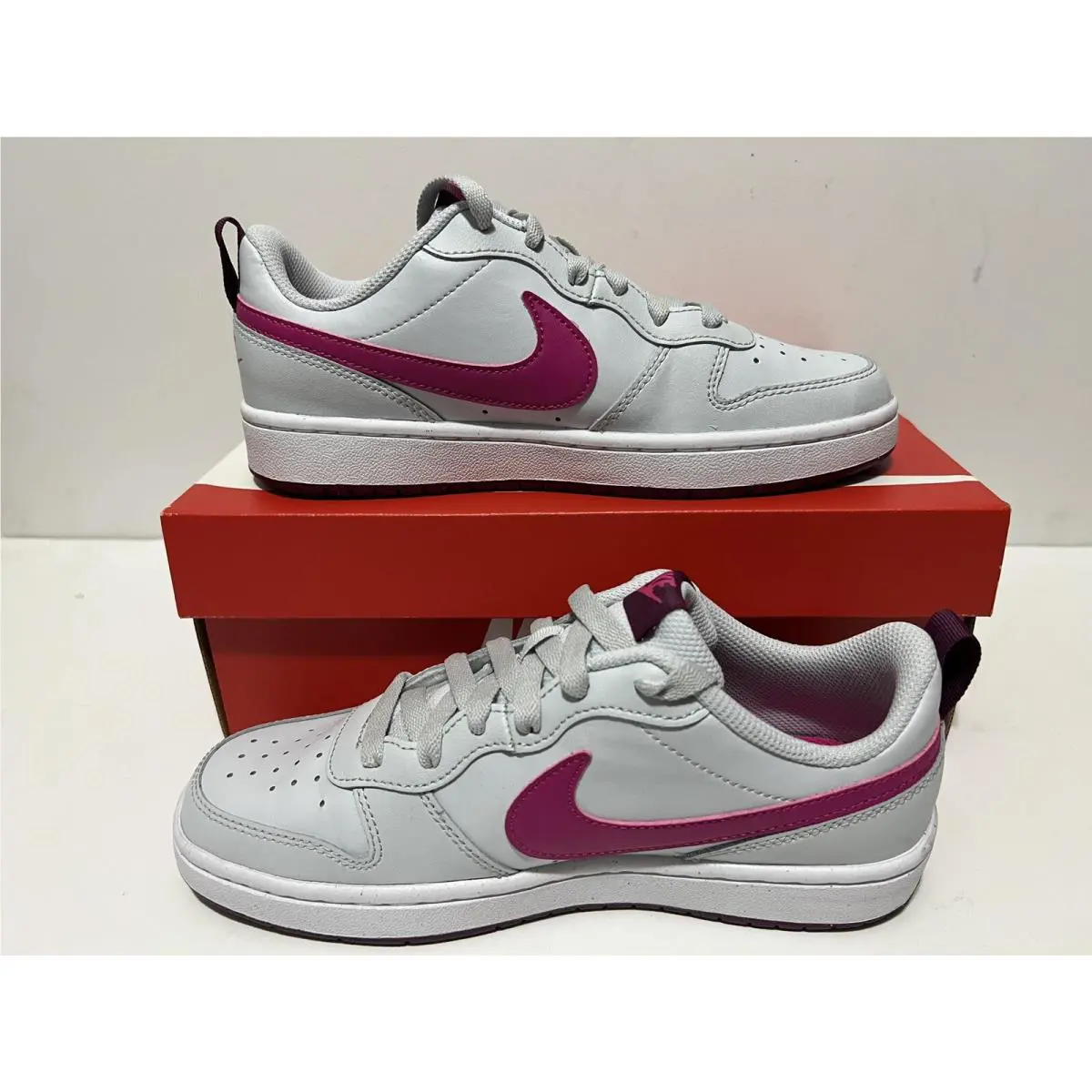 Nike shoes - Nike Court Borough - Court Borough - Pure Platinum/pink-prime (UPC: 0195866729155) 0