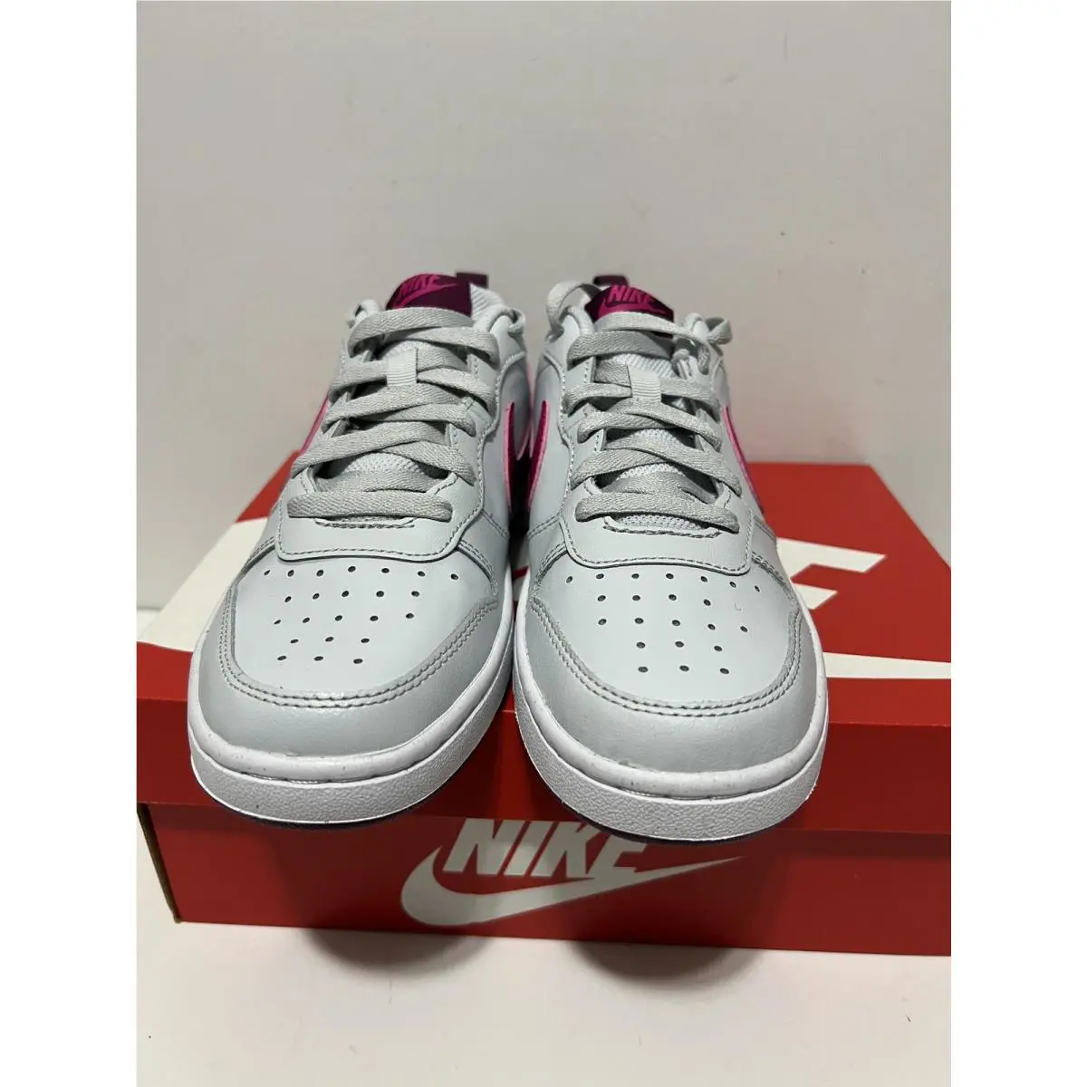 Nike shoes - Nike Court Borough - Court Borough - Pure Platinum/pink-prime (UPC: 0195866729155) 1