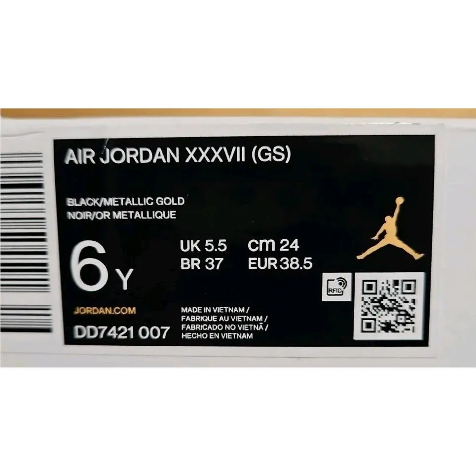Nike shoes - Air Jordan XXXVII 37 - Air XXXVII - Black 8