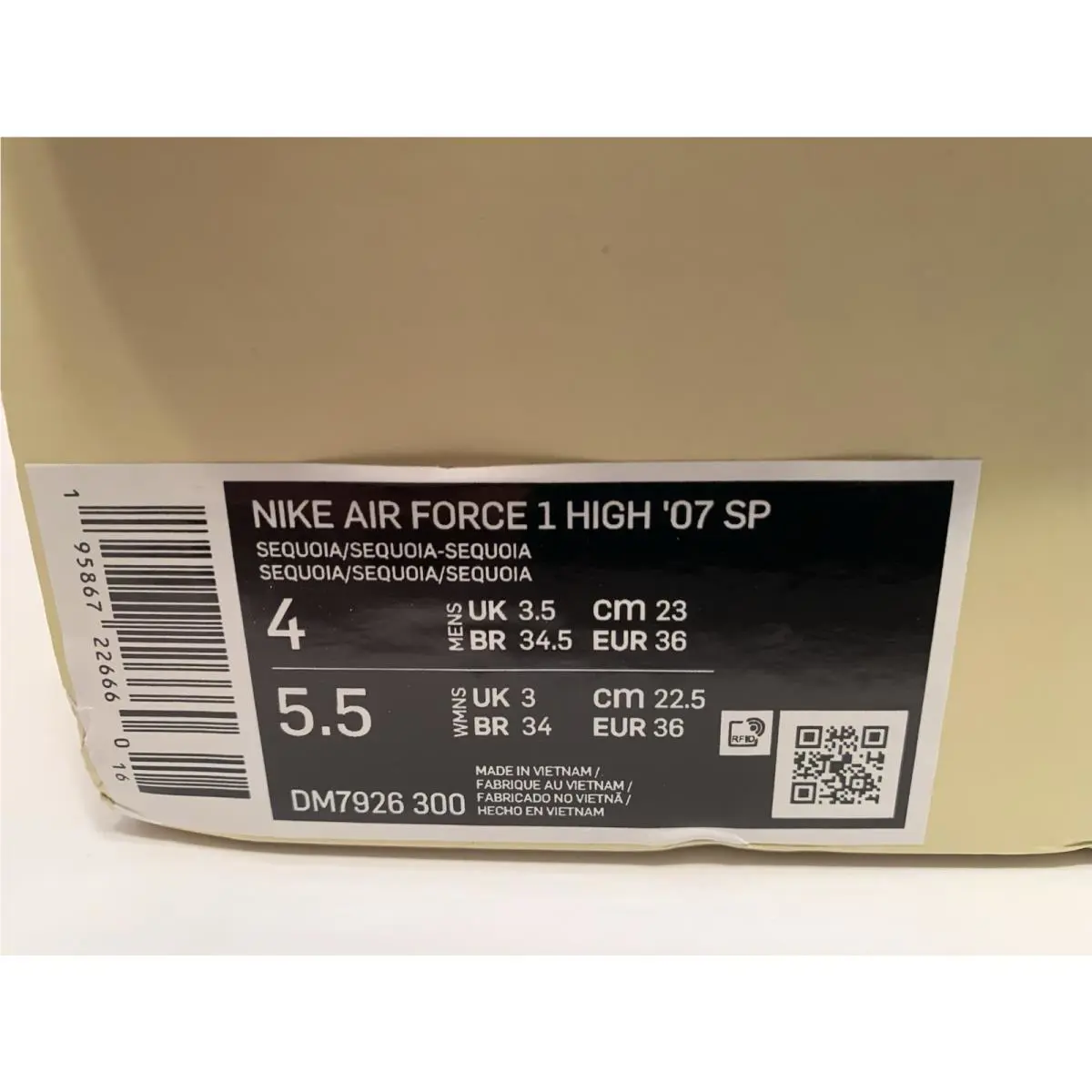 Nike shoes - Nike Air Force 1 `07 - Green (UPC: 195867226660) 7