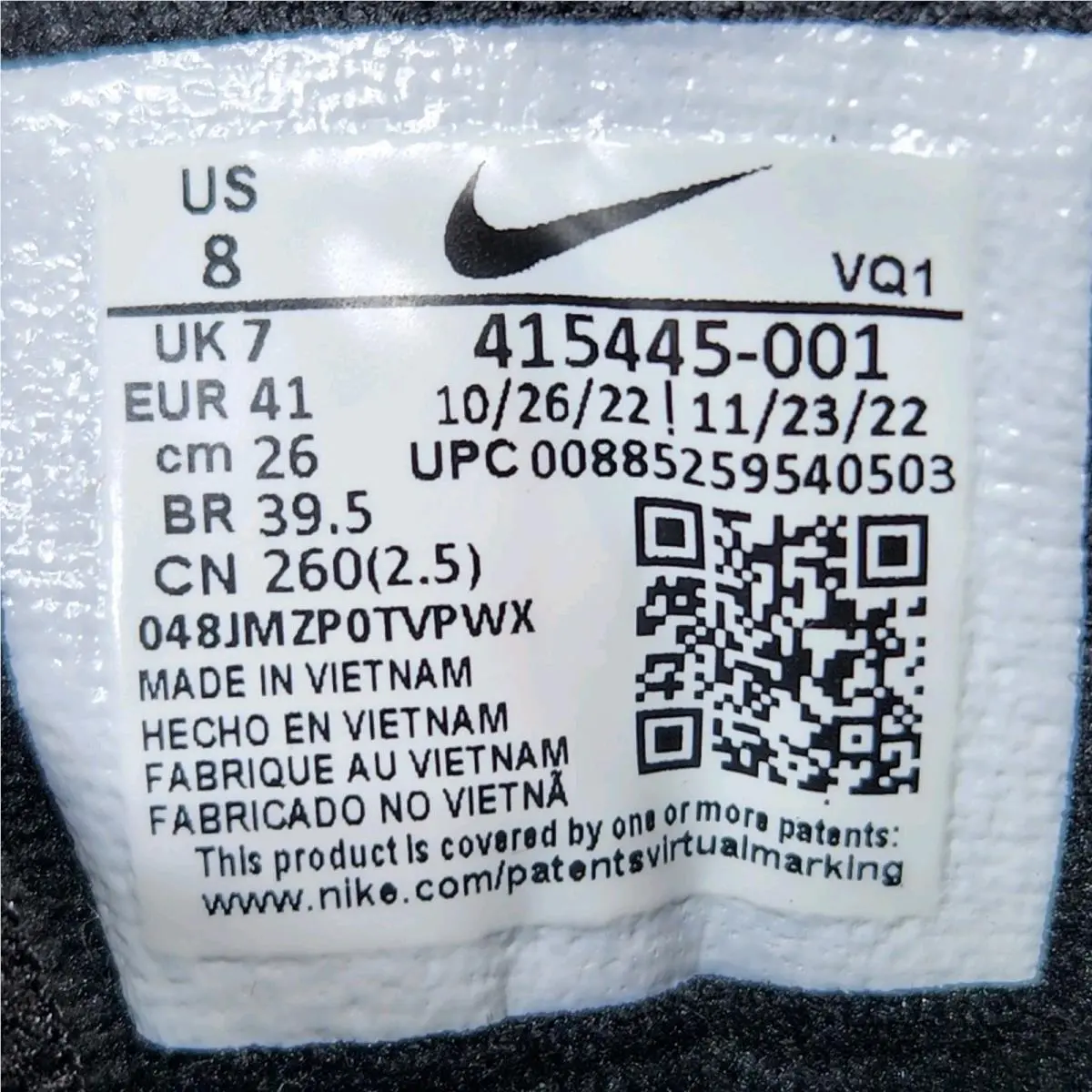Nike shoes - Nike Air Monarch IV - Air Monarch - 415445-001 - Black (UPC: 0885259540534) 9