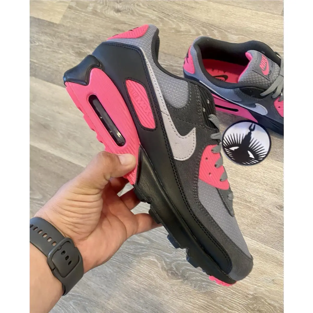 Nike shoes - Nike Air Max 90 - Air Max - DM0029-010 - Black / Cool Grey / Hyper Pink (UPC: 197859063444) 8