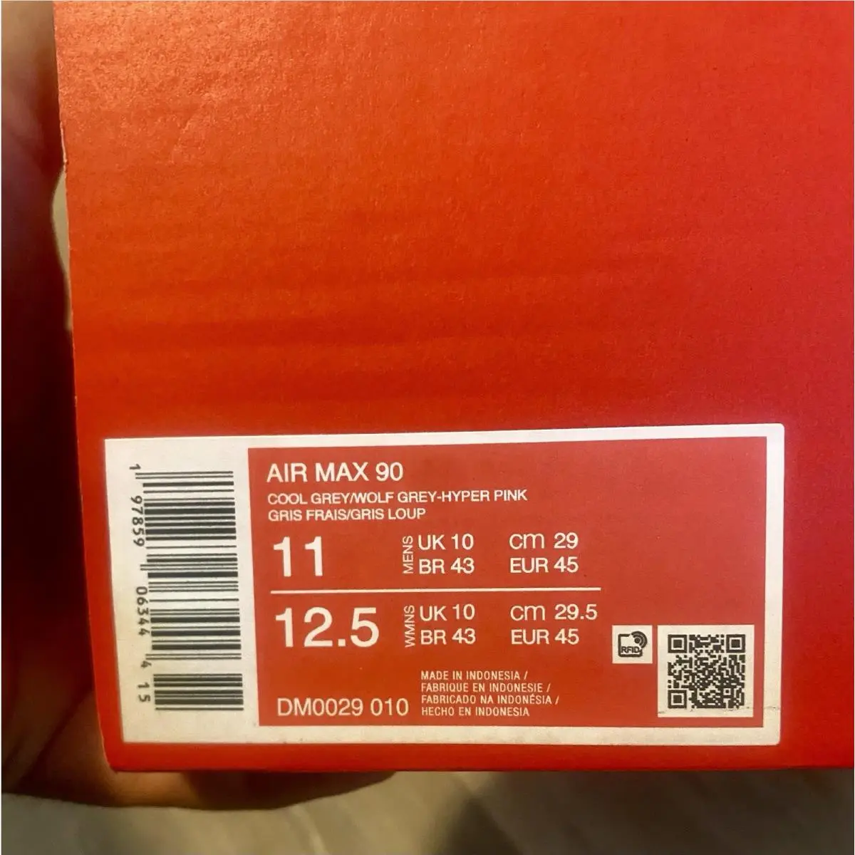 Nike shoes - Nike Air Max 90 - Air Max - DM0029-010 - Black / Cool Grey / Hyper Pink (UPC: 197859063444) 10