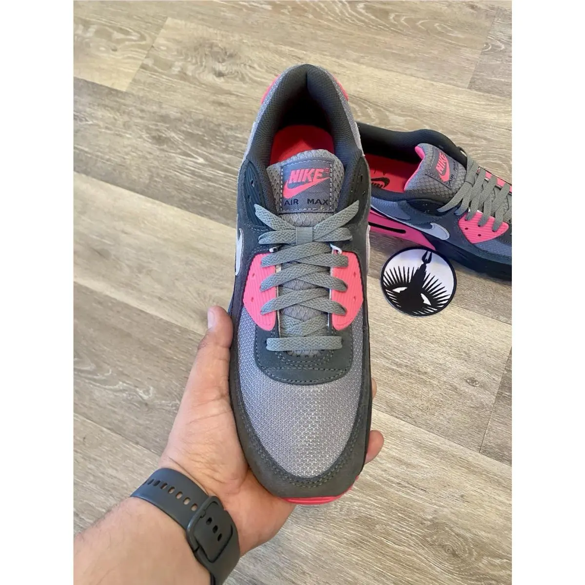 Nike shoes - Nike Air Max 90 - Air Max - DM0029-010 - Black / Cool Grey / Hyper Pink (UPC: 197859063444) 4