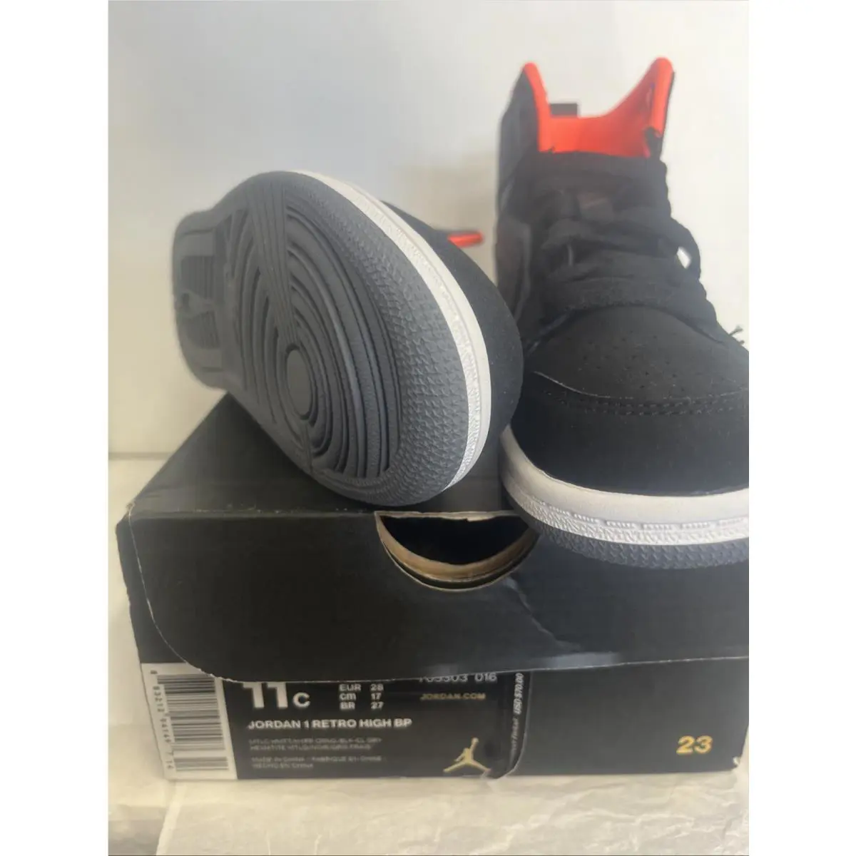 Nike shoes - Air Jordan 1 - Air - Black (UPC: 883212941497) 11