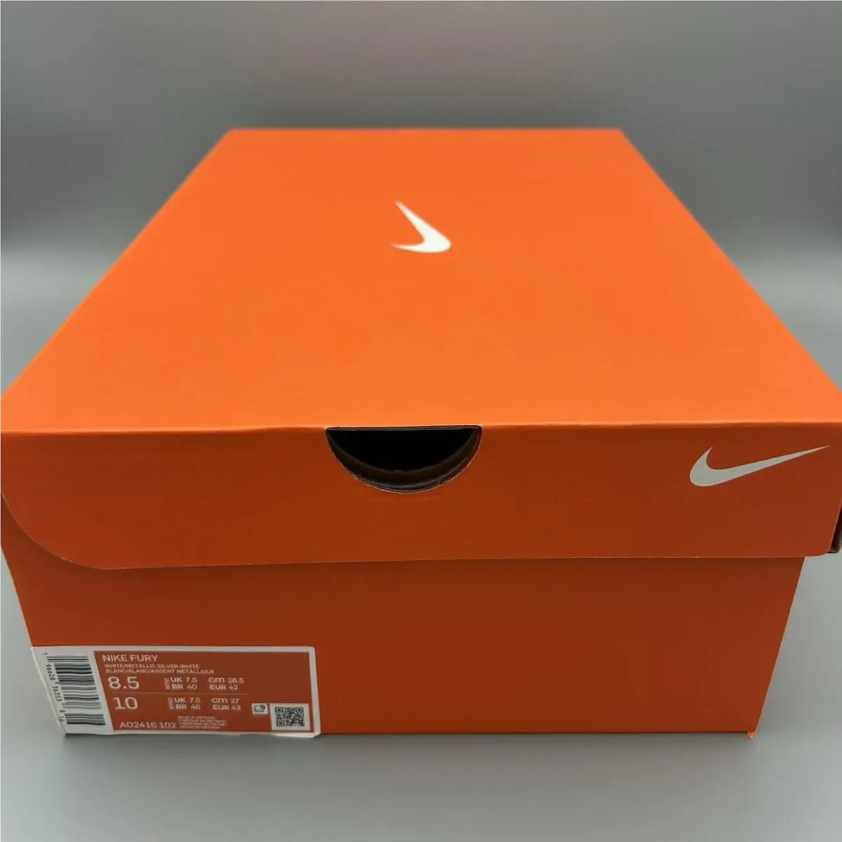 Nike shoes - Nike Fury - Fury - AO2416-102 - White, Manufacturer: White/White/Metallic Silver 12