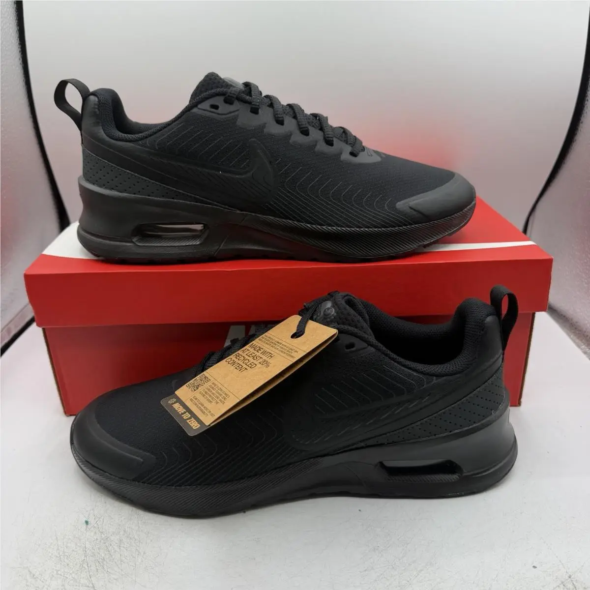 Nike Air Max Nuaxis Running Shoes Mens Sz 11.5 Black Athletic Sneaker FD4329-004