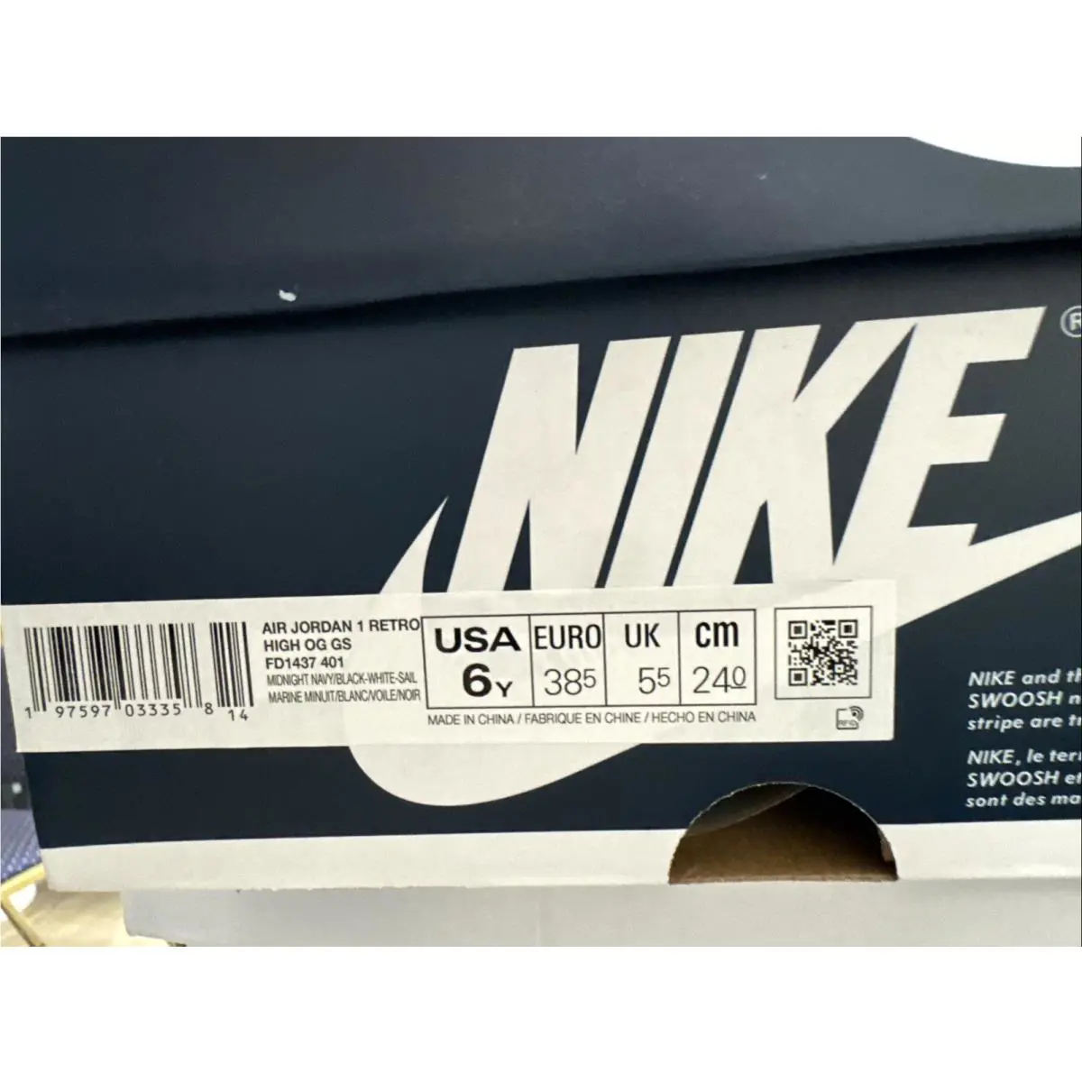 Nike shoes - Air Jordan 1 - Air - Blue 5