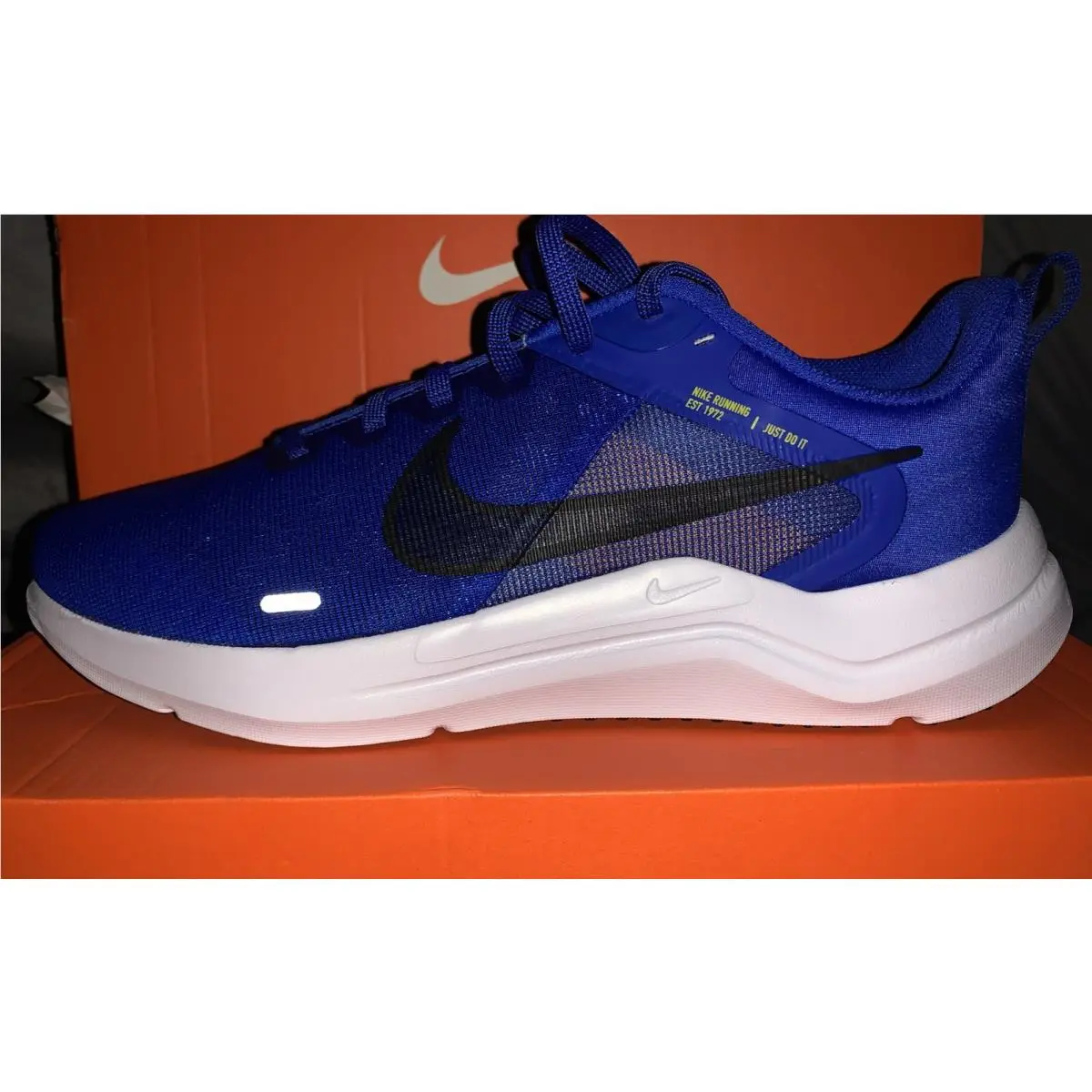 Nike Downshifter 12 Racer Blue White Men’s Running Shoes DD9293-402 Size 11.5