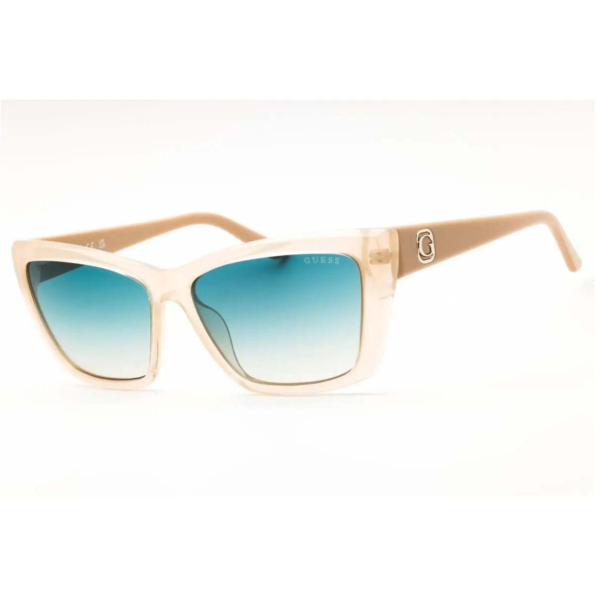 Unisex Sunglasses Ivory Injected Propionate Cat Eye Frame GU00098 25P by Guess