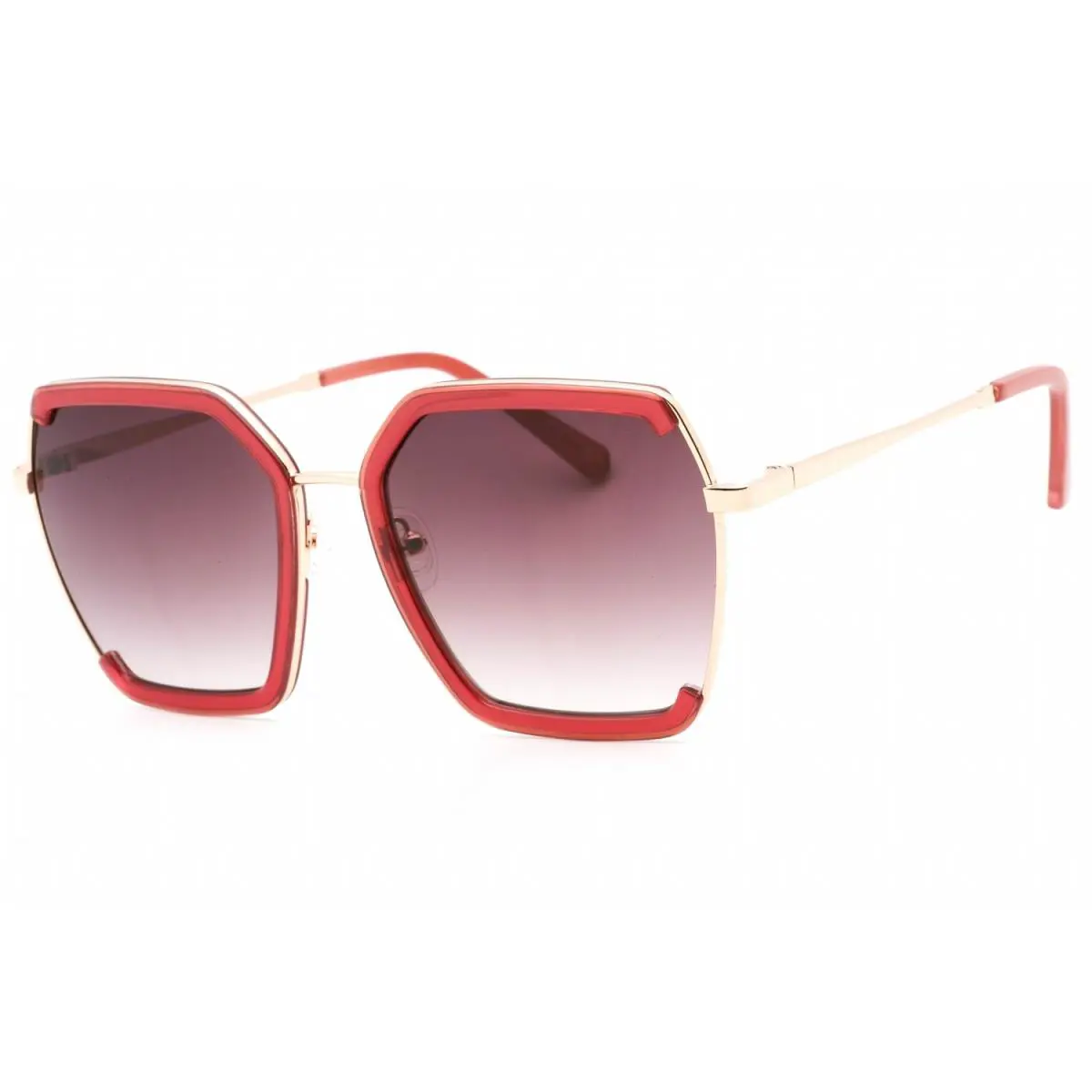 Guess Factory GF0418-69T Sunglasses 58mm - Frame: shiny bordeaux, Lens: gradient bordeaux