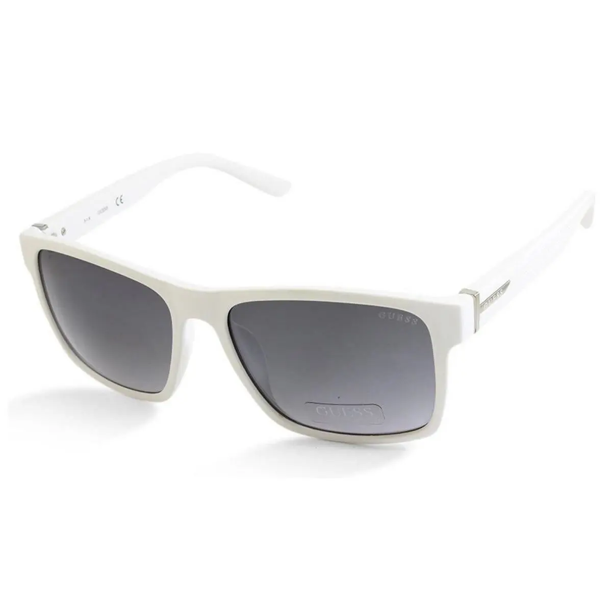 Guess Sunglasses White Square GF5049-S-21B Grey Gradient 57-16-140