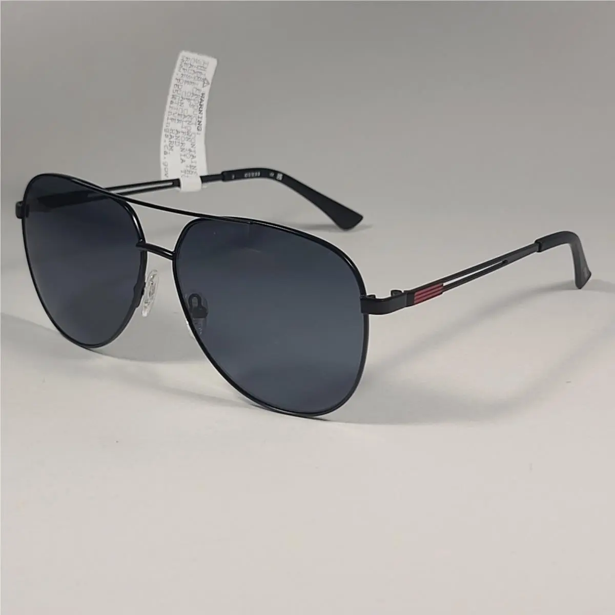 Guess Aviator Pilot GF0231 02A Sunglasses Black Metal Frame and Gray Tinted Lens