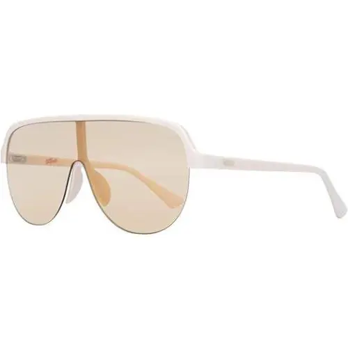 Guess Sunglasses GU8202-S-57G Shiny Beige/brown Mirror 140-0-140 - Beige W/ Brown Yellow Gradient, Frame: Beige, Lens: Beige