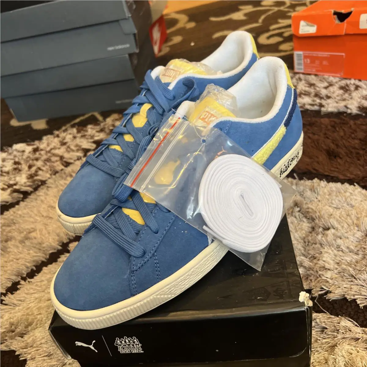 Puma shoes - PUMA Suede - Suede - 381957-01 - Blue 4