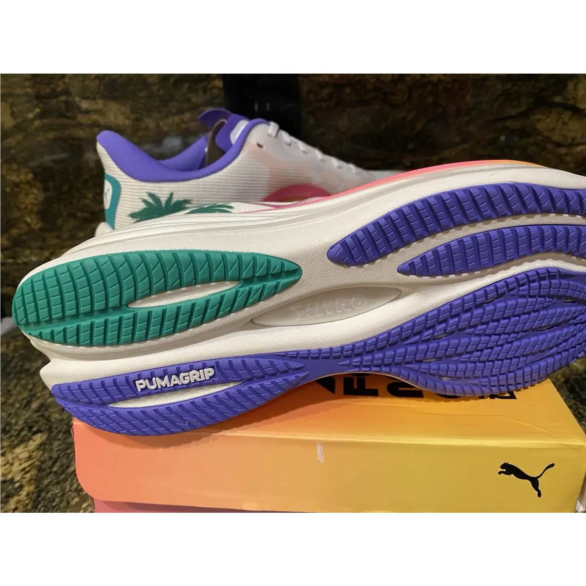 Puma shoes - Puma White/Dark Amethyst 2