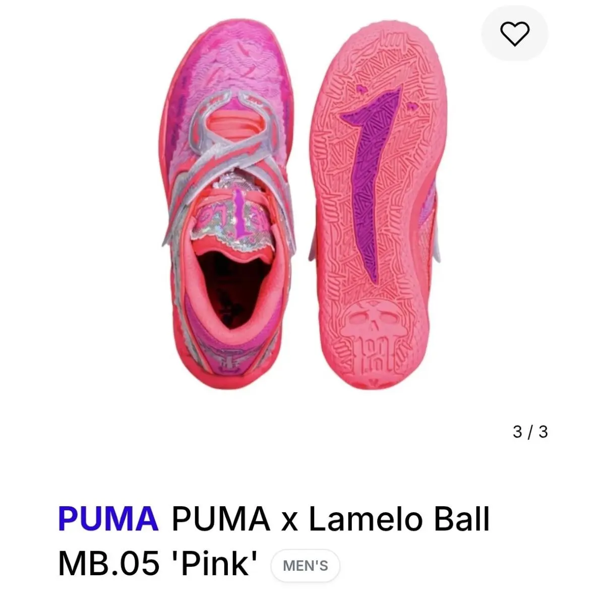 Puma shoes - PUMA MB 05 - 312129-01 - Pink 1