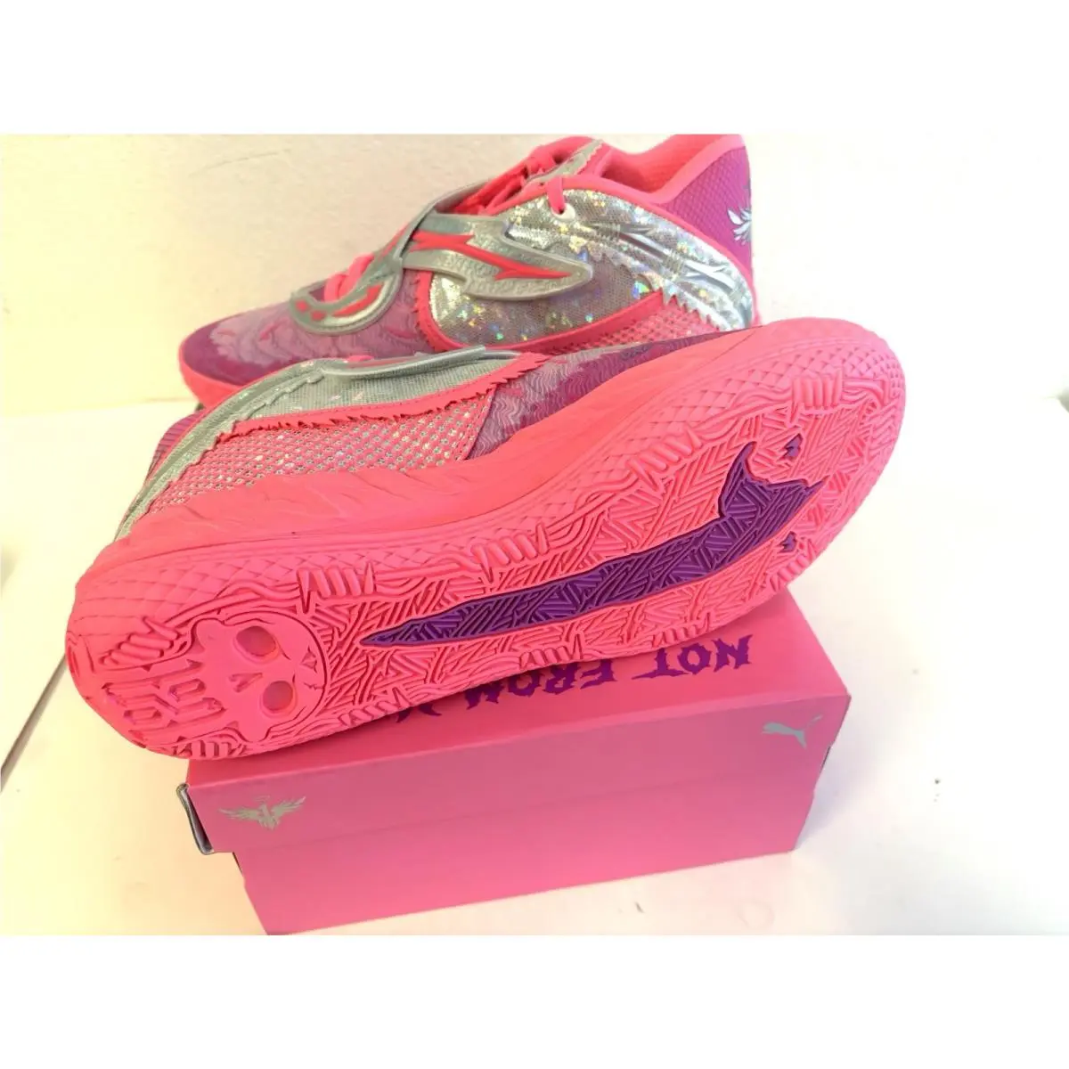 Puma shoes - MB.05 World Tour - World Tour - 312129-01 - Sun Struck / Pure Magenta 9