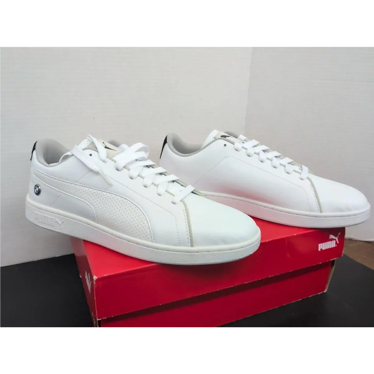 Puma shoes - bmw MMS Smash V2 - bmw MMS Smash - White (UPC: 192340872420) 2