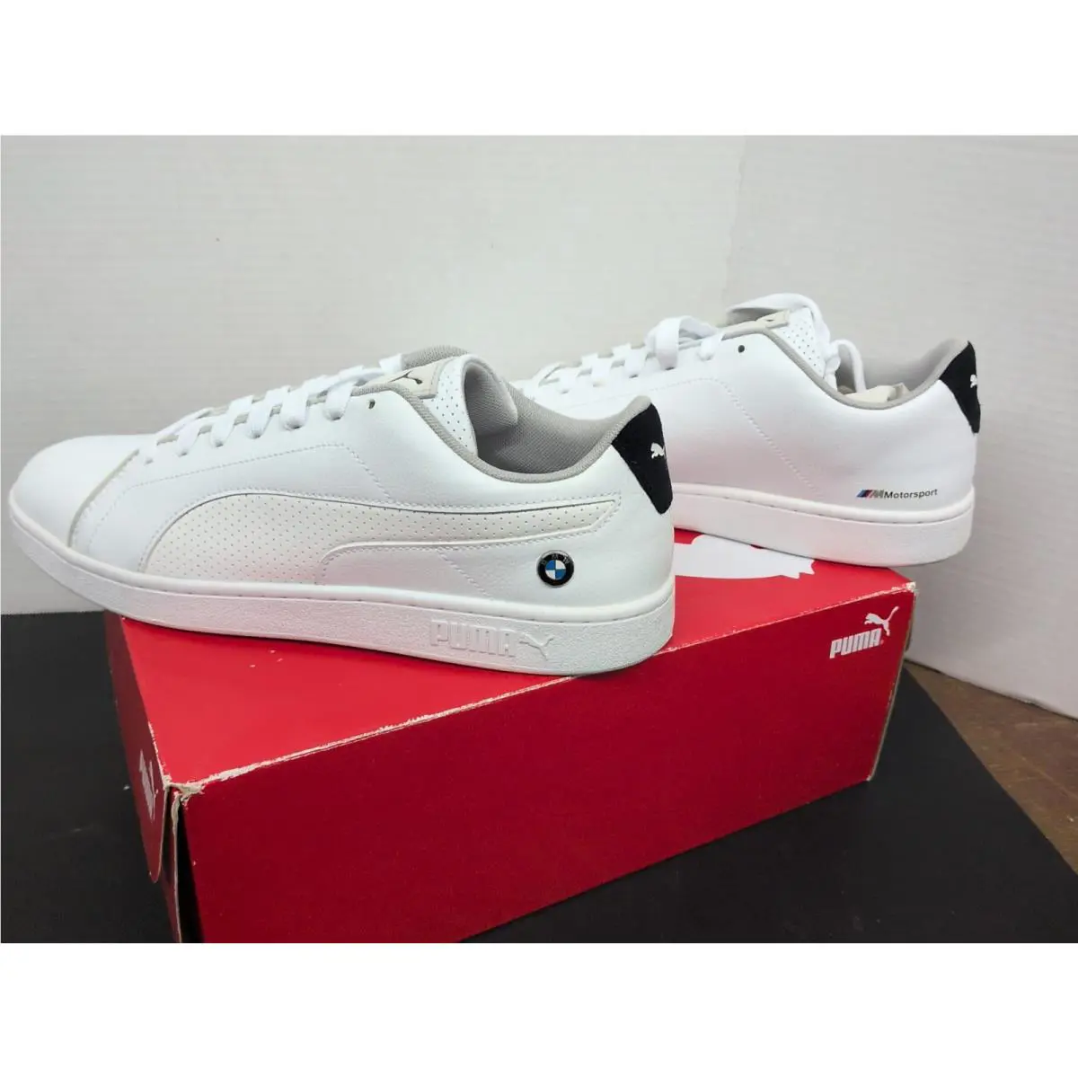 Puma shoes - bmw MMS Smash V2 - bmw MMS Smash - White (UPC: 192340872420) 3