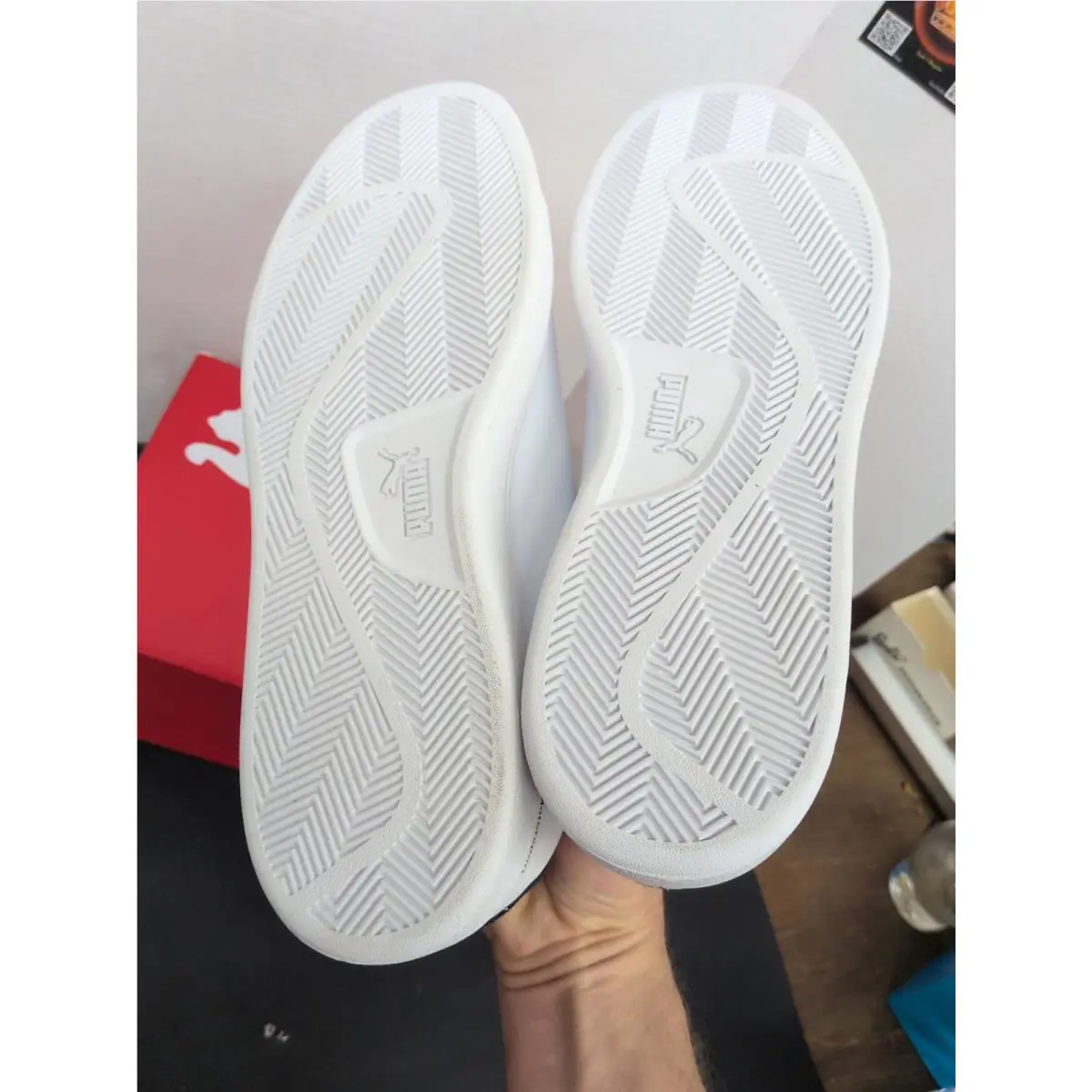 Puma shoes - bmw MMS Smash V2 - bmw MMS Smash - White (UPC: 192340872420) 7