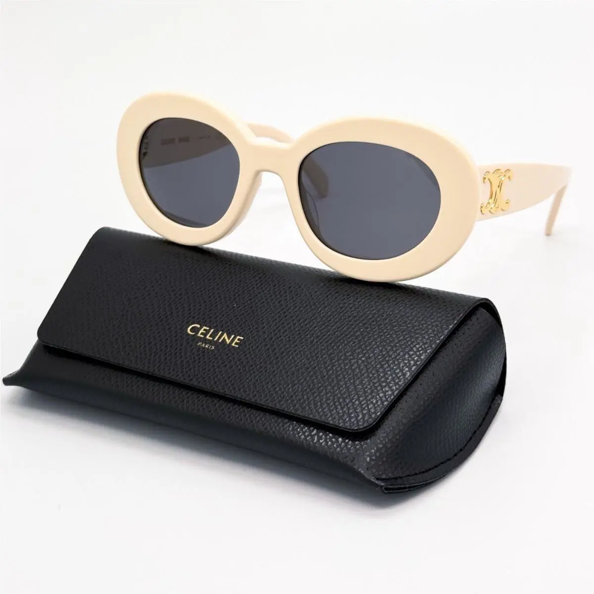 CL40312U 25A Round Ivory Women Sunglasses Celine