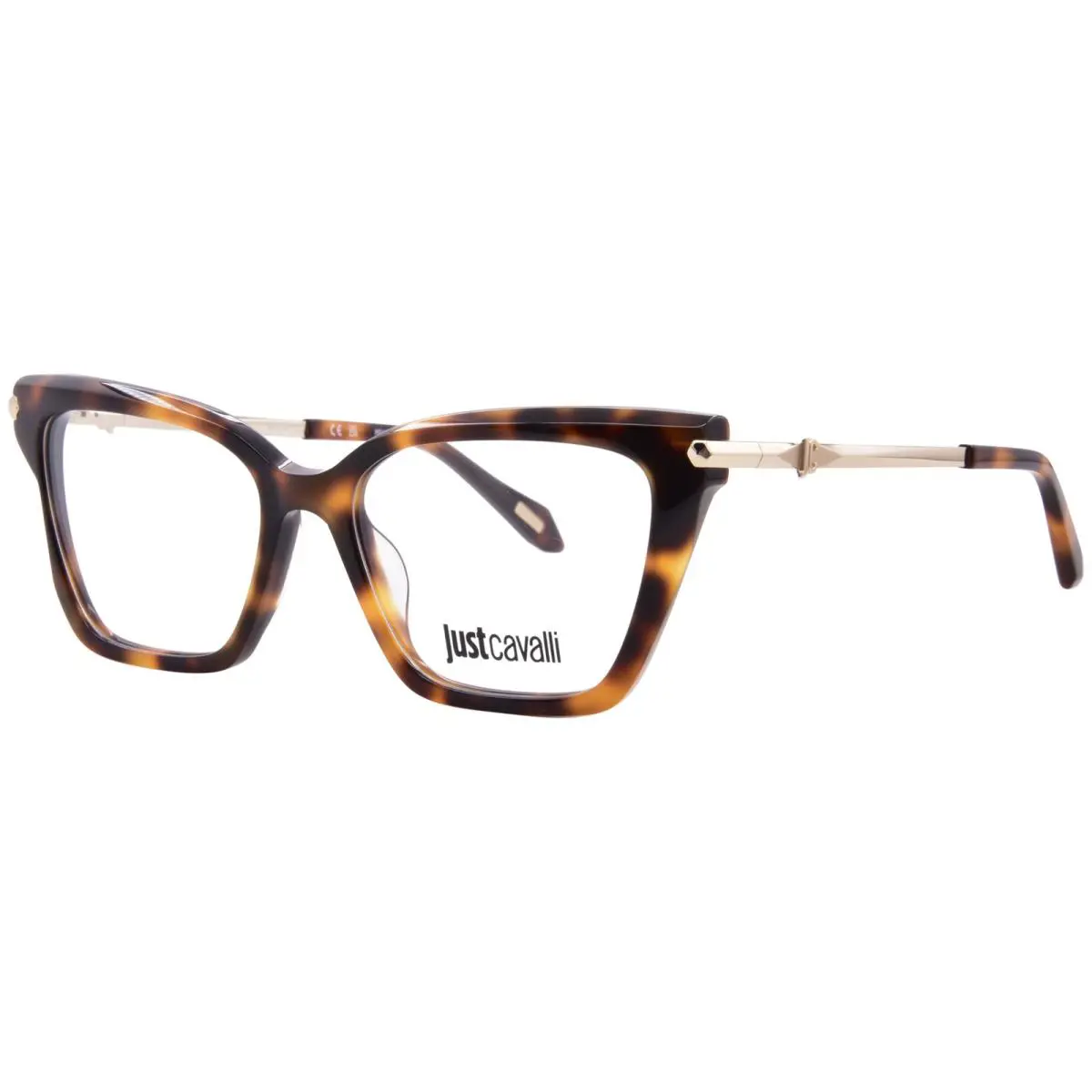Just Cavalli VJC123 09AJ Eyeglasses Women`s Havana/brown Full Rim 53mm