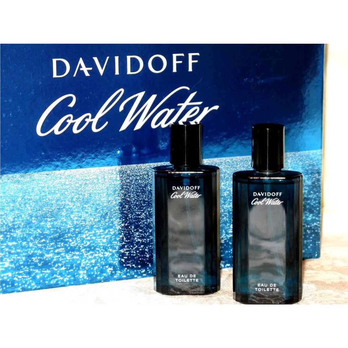 Davidoff. Cool Water. Eau de Toilette. 75 ml / 2.5 Fl.oz. Lot of 2 New