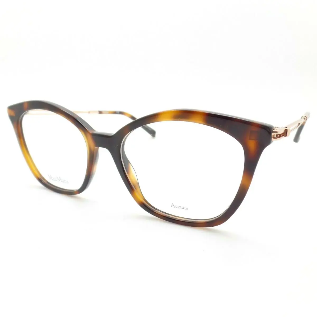 Max Mara MM 1383 086 Havana Rose Gold 50 Eyeglass Frame