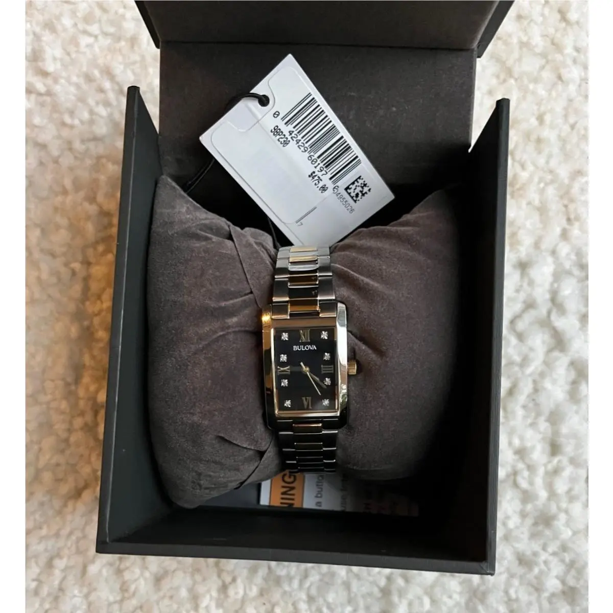 Bulova Classic Diamond Ladies Quartz Watch 98P230