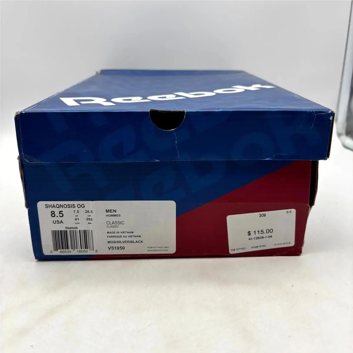 Reebok shoes - Reebok Shaqnosis V51850 - Shaqnosis - V51850 - Silver Black (UPC: 886839180508) 6