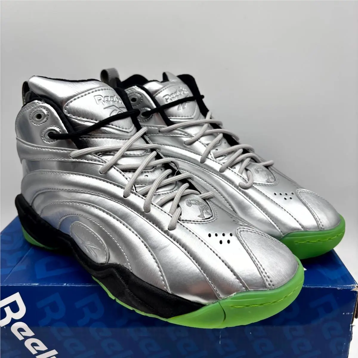 Reebok shoes - Reebok Shaqnosis V51850 - Shaqnosis - V51850 - Silver Black (UPC: 886839180508) 0