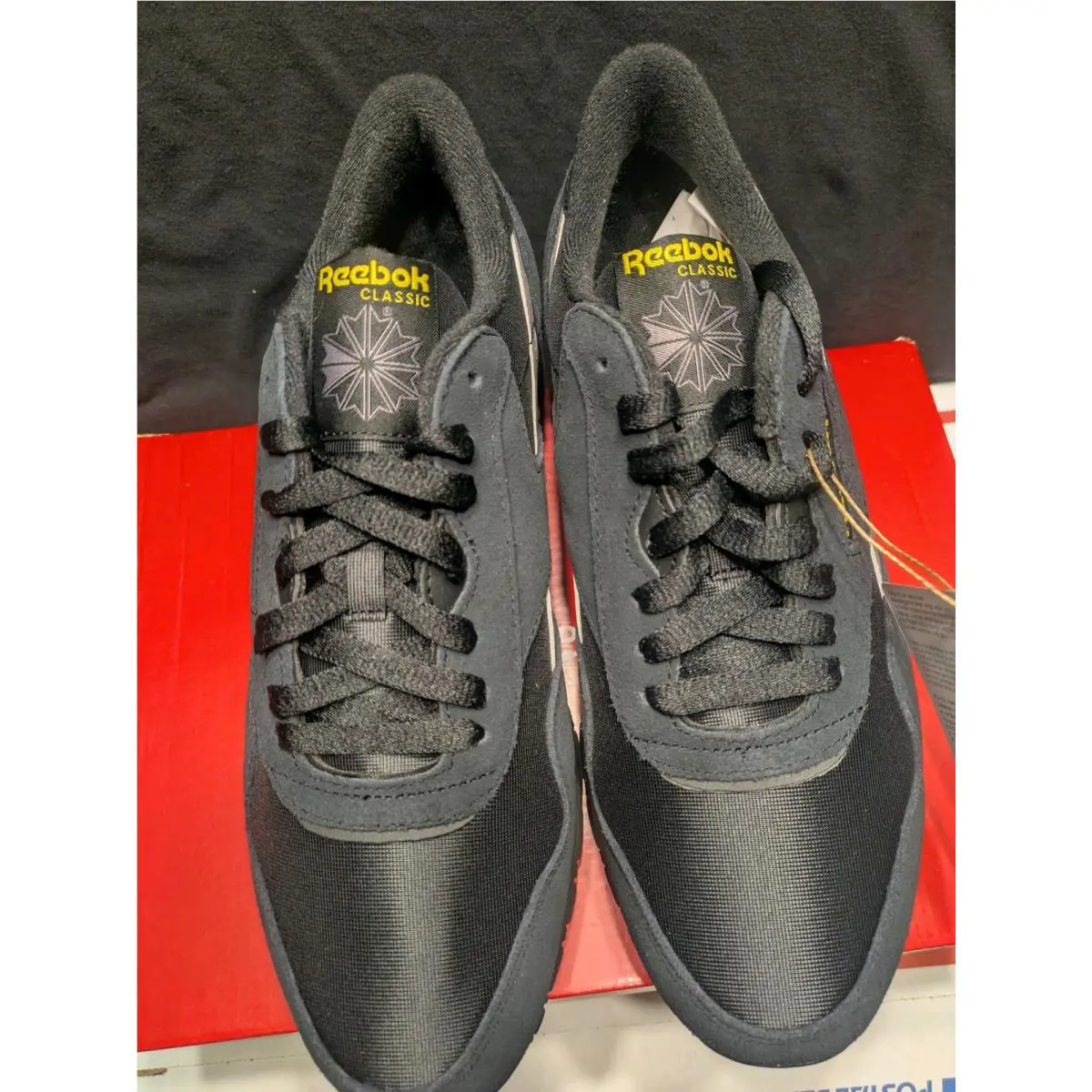 Reebok shoes - Reebok Classic Nylon - Classic Nylon - Black/Grey/Yellow 1