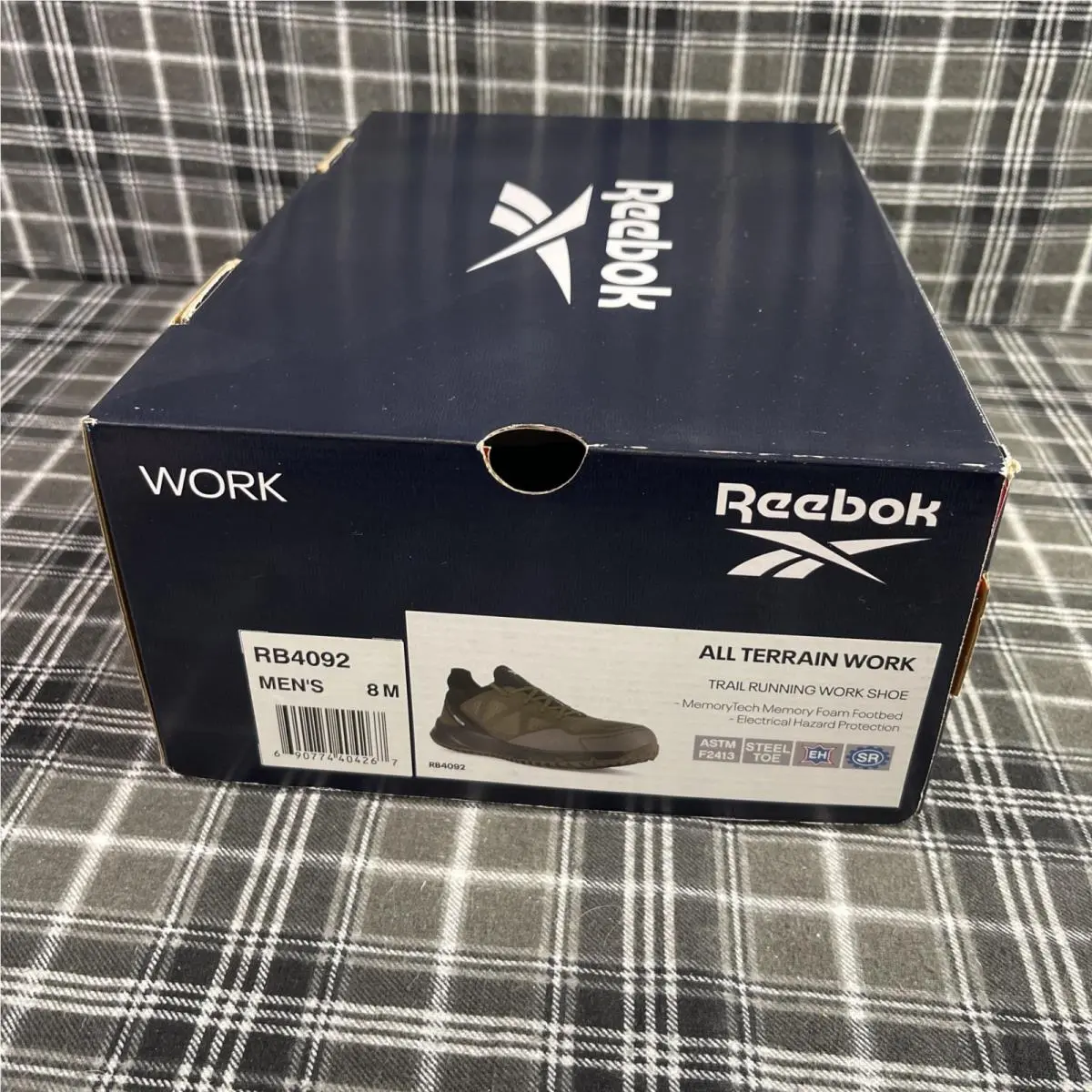 Reebok RB4092 All Terrain EH Steel Toe Trail Work Shoe - Sage - Men’s Size 8M