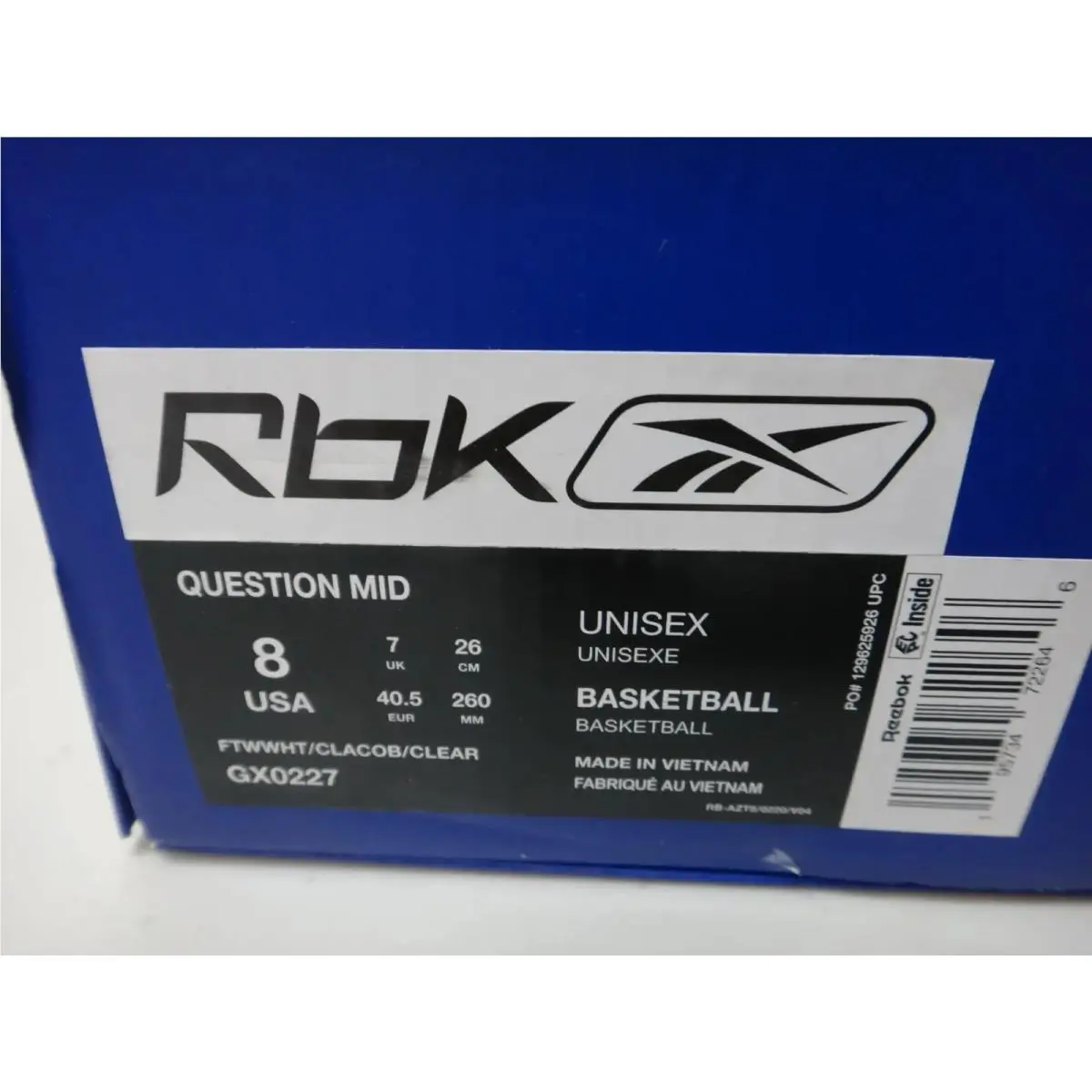 Reebok shoes - Question Mid - Question Mid - GX0227 - White 1