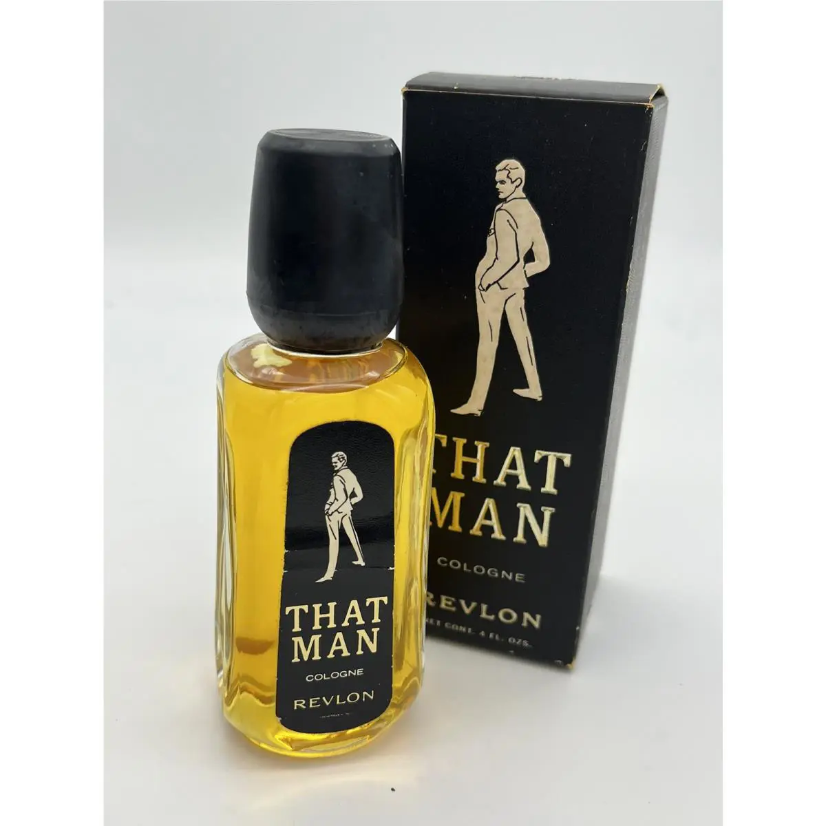 Vintage Revlon That Man Cologne Splash 4 fl oz w/ Box