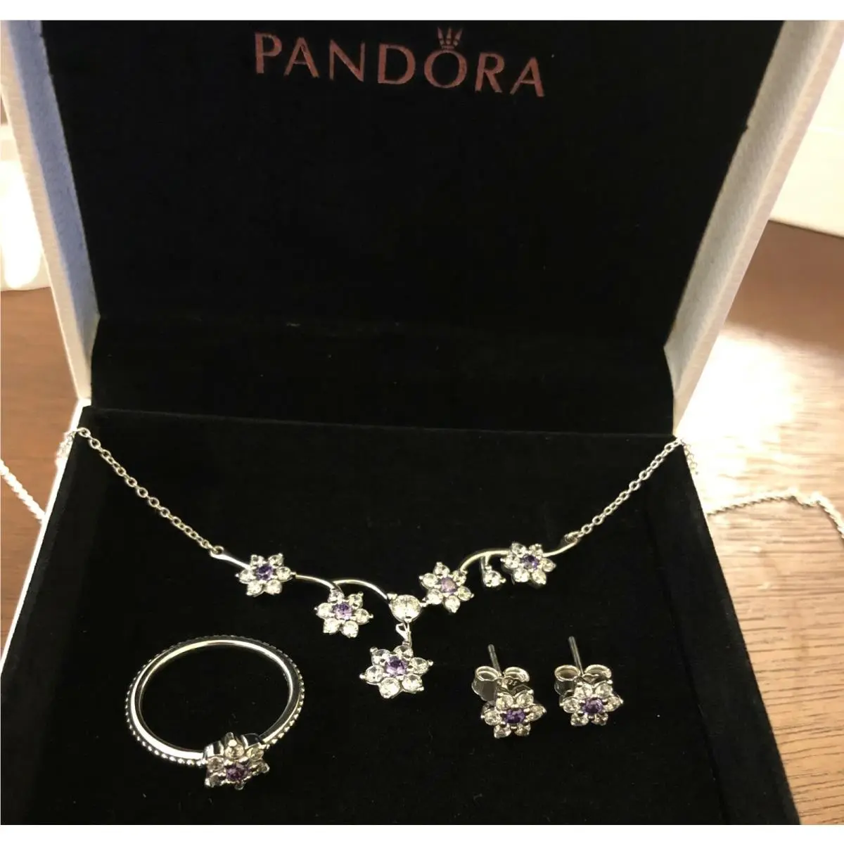 Pandora jewelry  - Purple & Clear, Main Stone: Purple 12