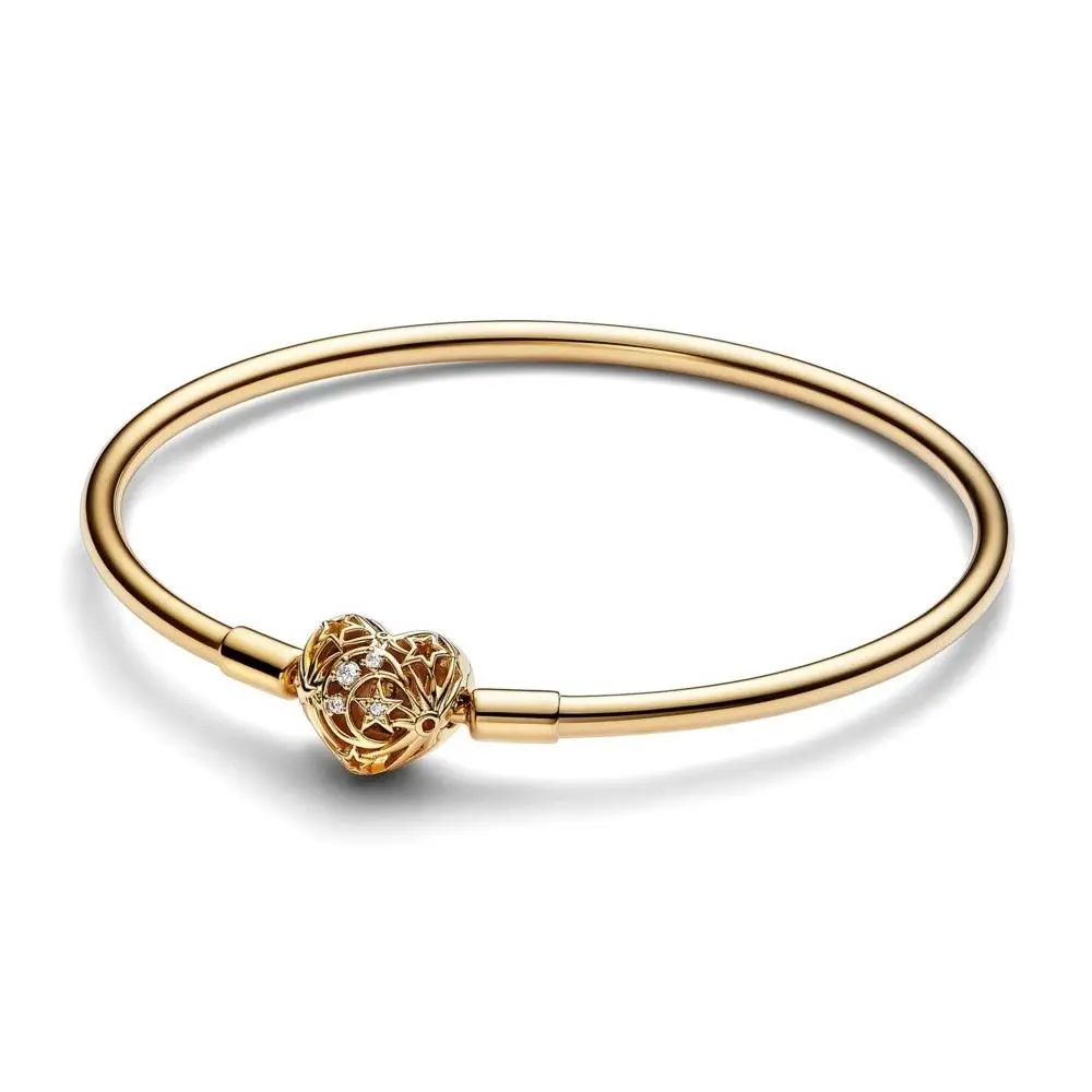 Pandora Moments Celestial Heart Clasp Bangle 563401C01-19