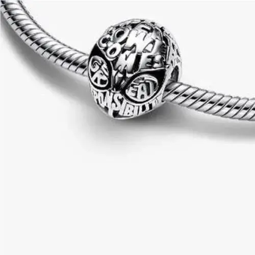 Pandora Marvel Spidermans Sterling Silver Charm Bracelet Bead
