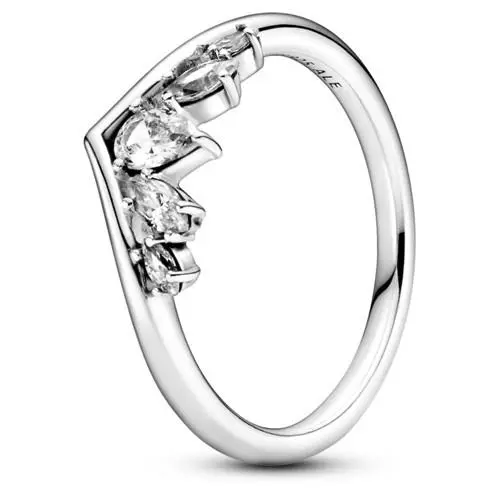 Pandora Sparkling Pear Marquise Wishbone Ring 199109C01-50