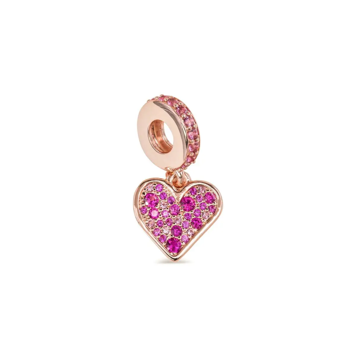 Pandora Pave Freehand Heart Dangle Charm 789565C01