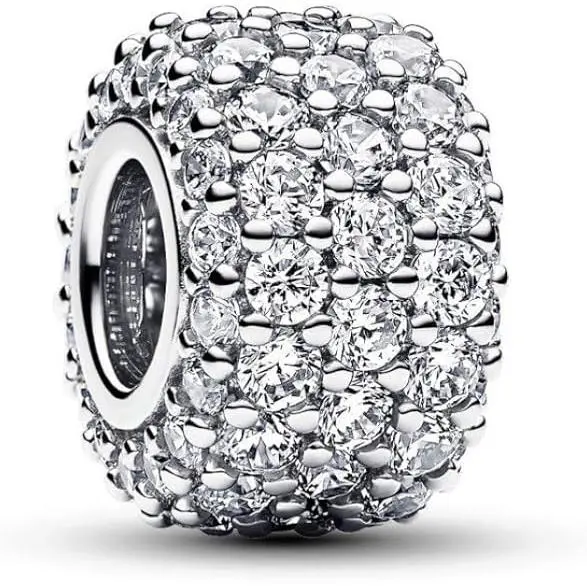 Pandora Sparkling Pave Triple-row Charm 792820C01