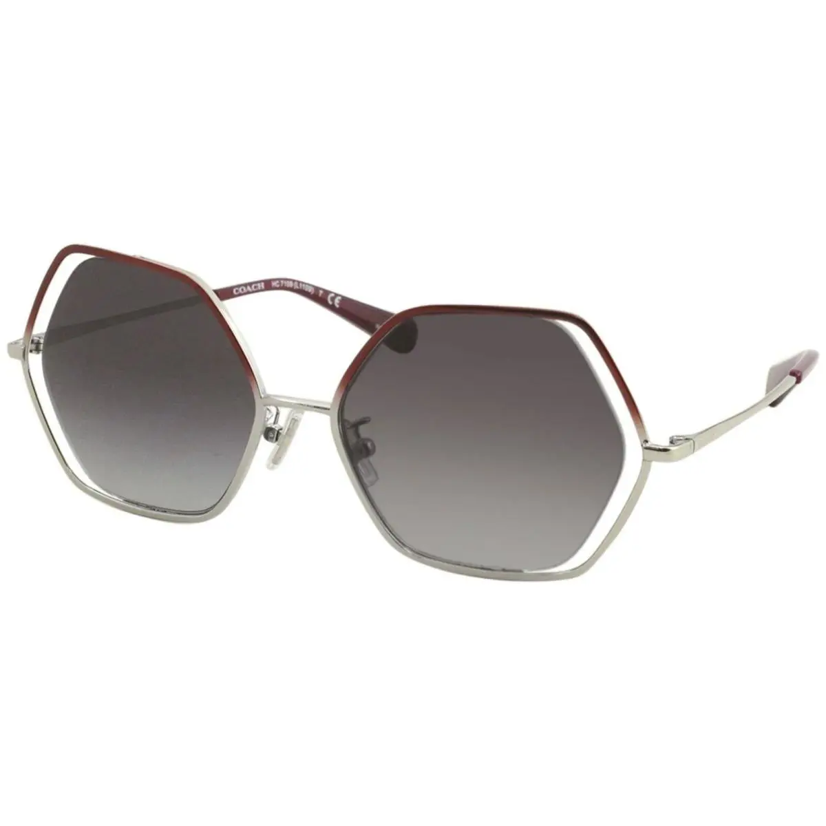 Coach Women Sunglasses Hc7109-93418G 53 Burgundy