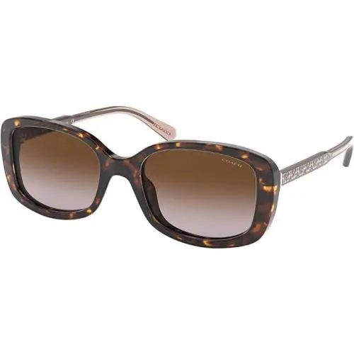 Coach Women Sunglasses Hc8161-512013 Dark Tortoise W/ Brown Gradient