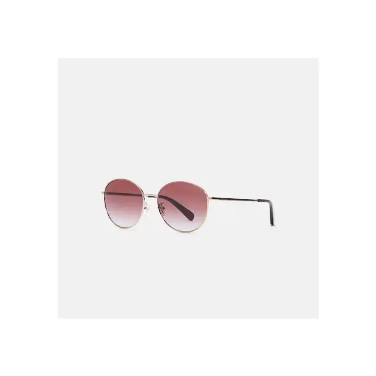 Coach UV Protection Lia Round Sunglasses C3482 Brown Gradient