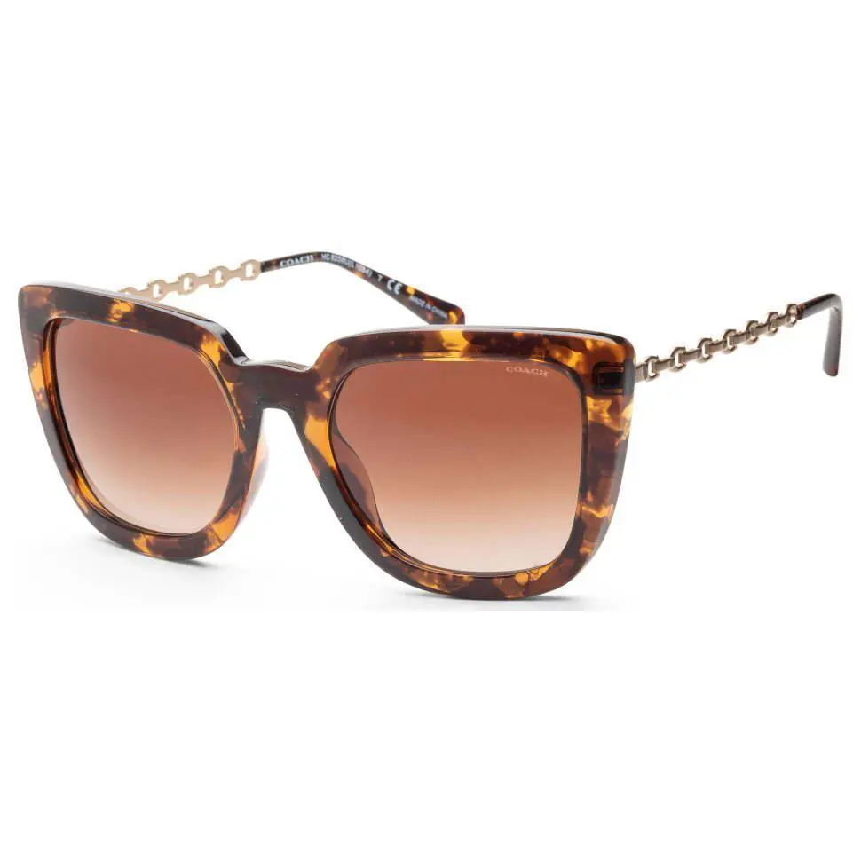 Coach Women Sunglasses Hc8258U-512013 Dark Tortoise W/ Smoke Gradient